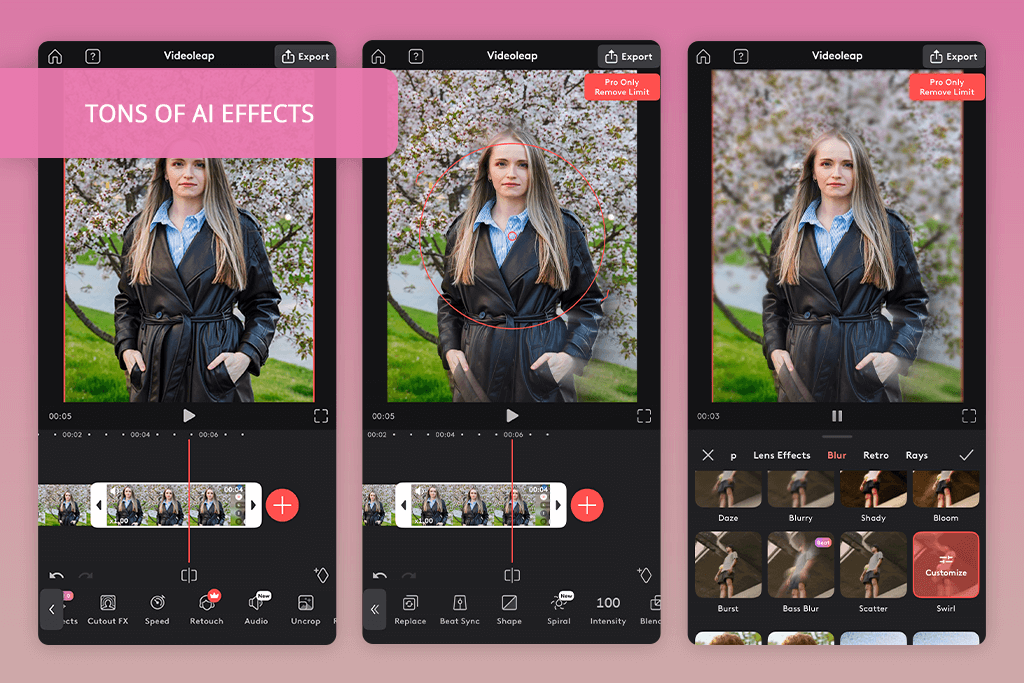 videoleap interface