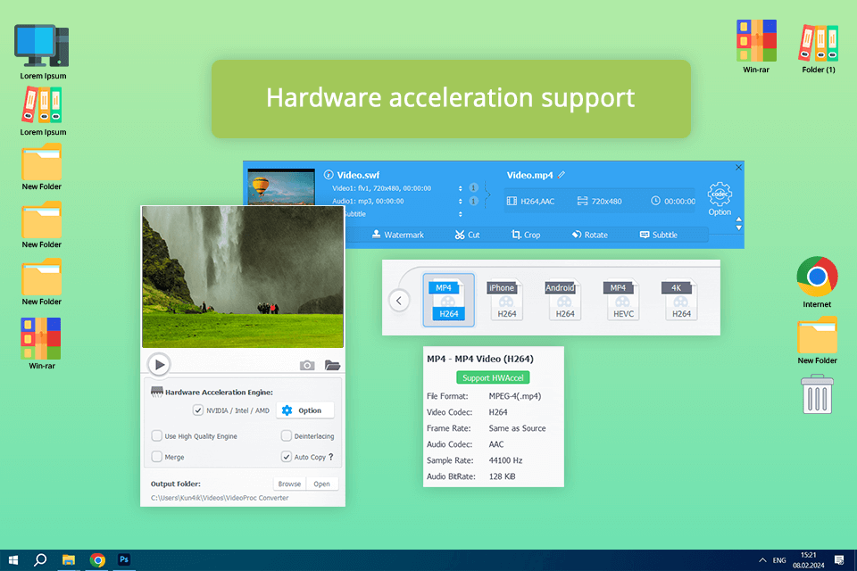 videoproc swf to mp4 converter