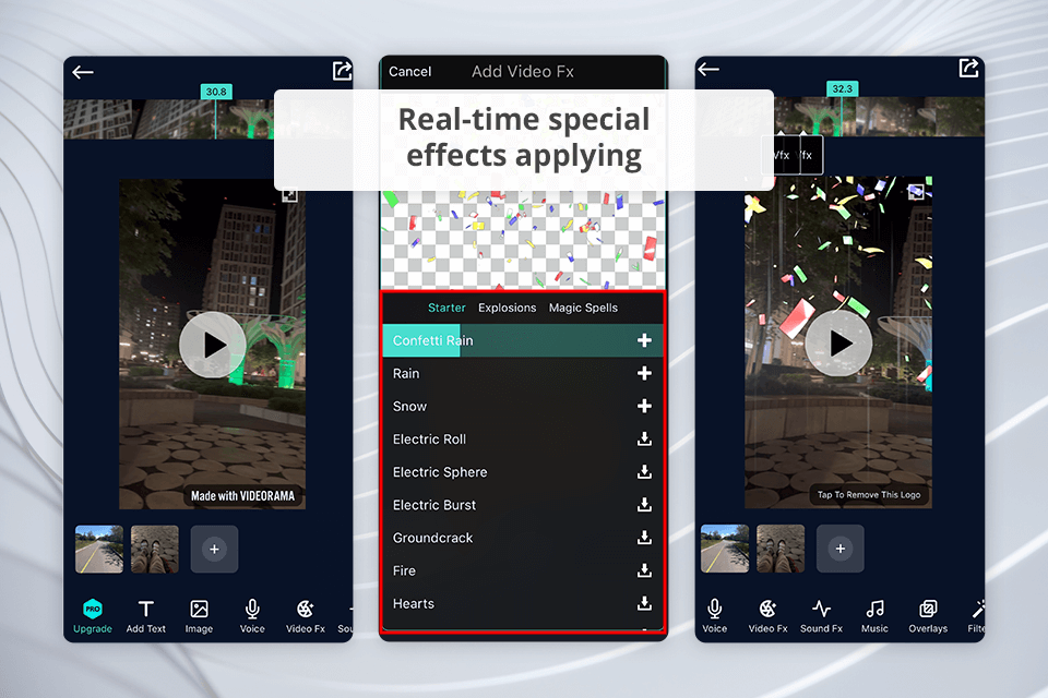 videorama visual effects app