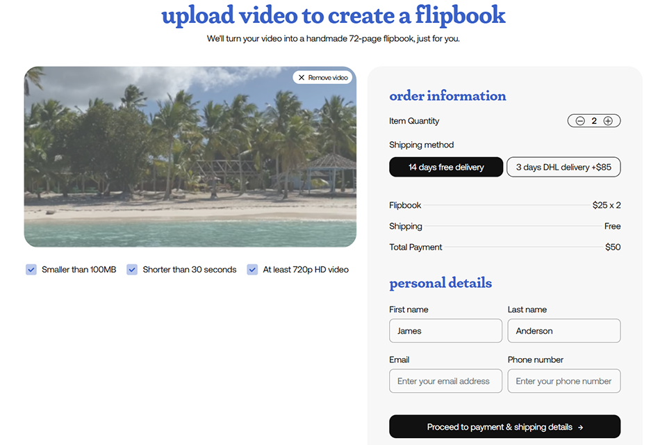 videotoflip flipbook animation program