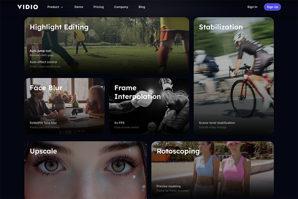 vidio ai video editor