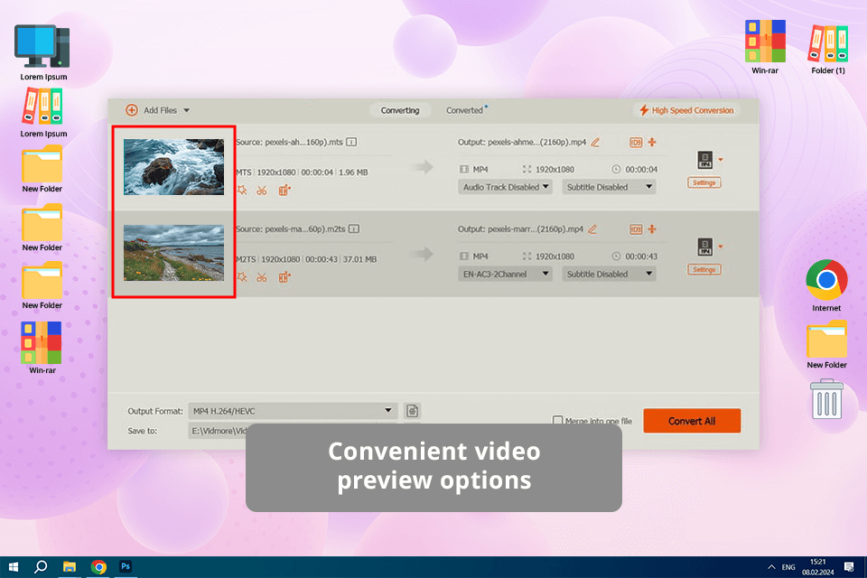vidmore converter avchd to mp4 converter