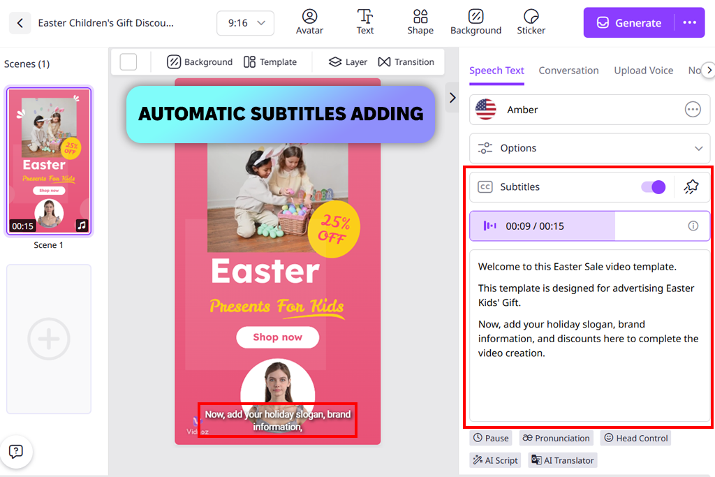 vidnoz ai reel generator