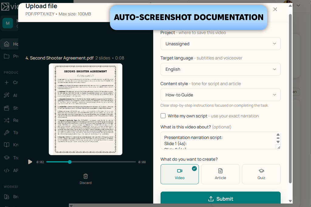 vidocu pdf to video converter