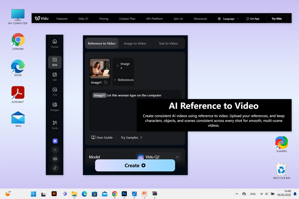 vidu multi-reference video generator