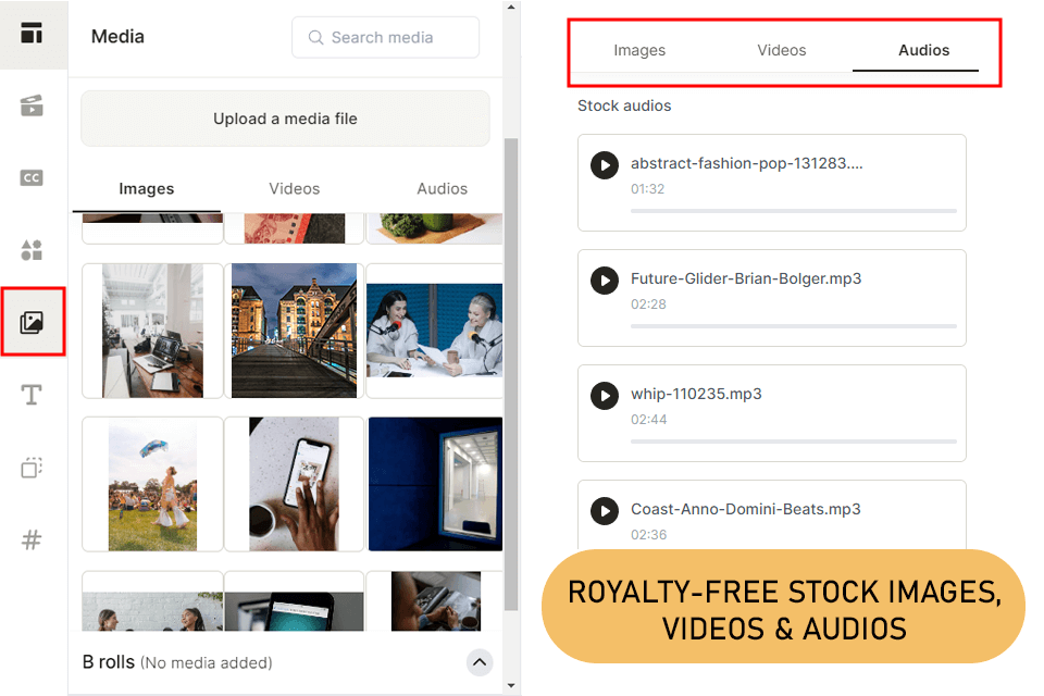 vidyo ai b-roll library