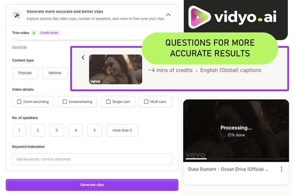 vidyo ai questions