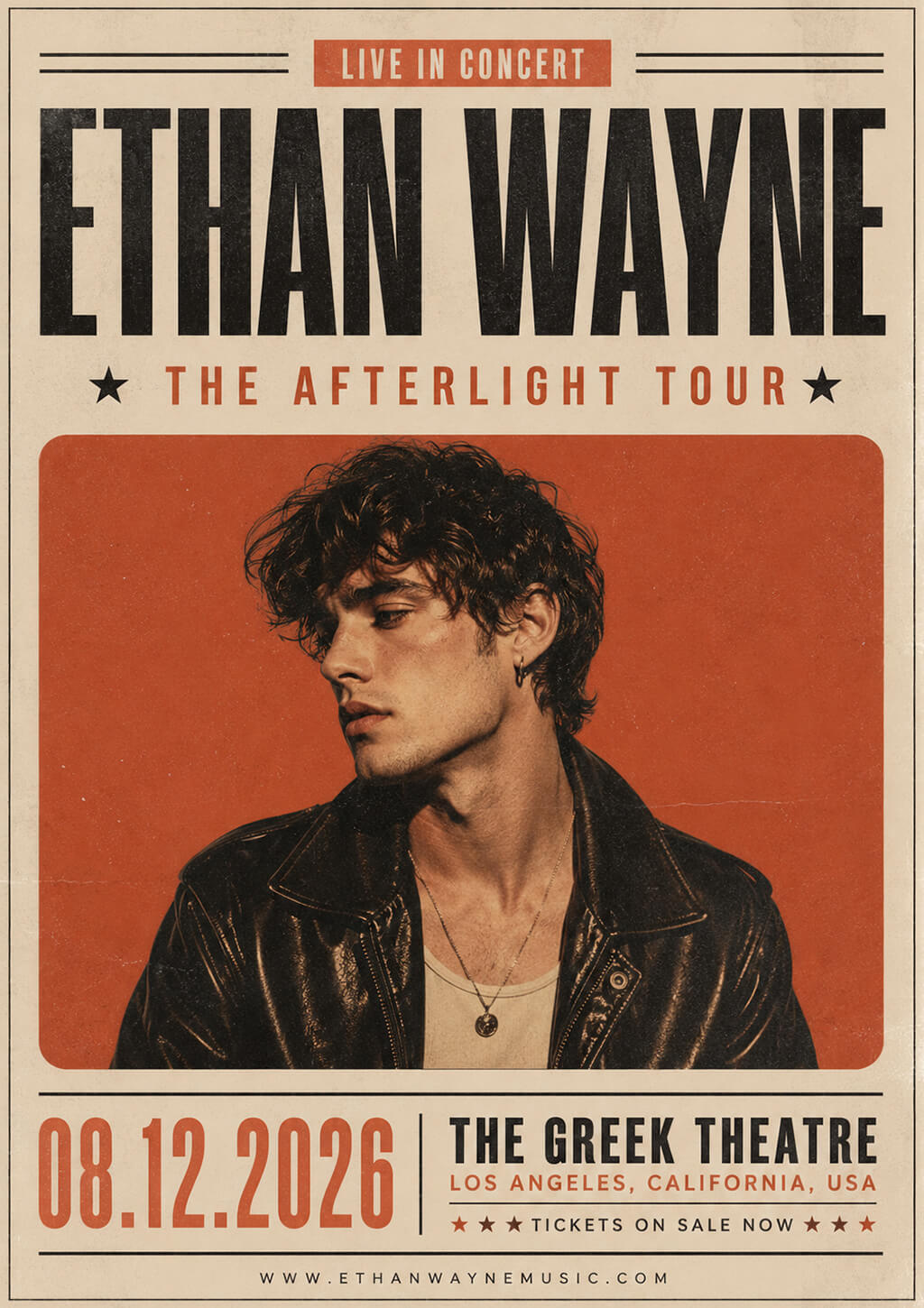 vintage concert flyer idea