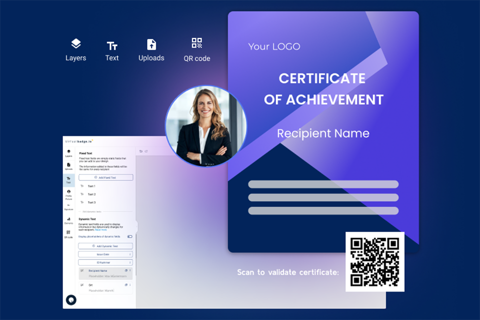 virtualbadge io free certificate maker