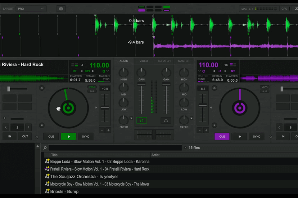virtualdj music video maker interface
