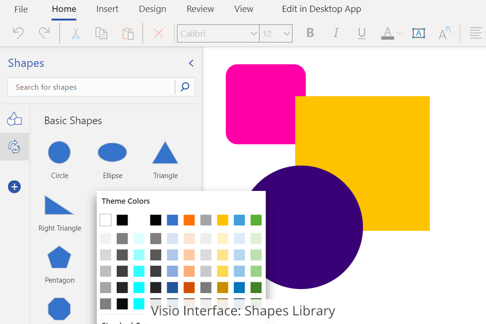 visio interface shapes library