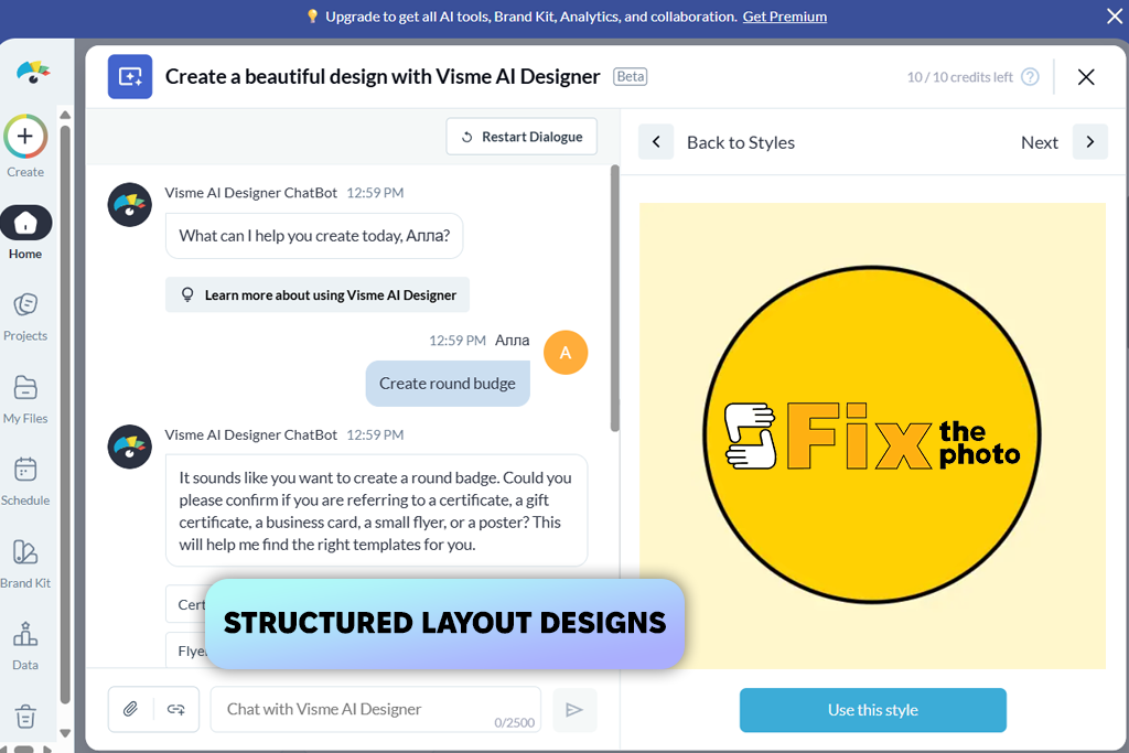 visme badge maker online