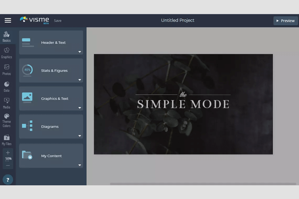 visme best free logo maker interface