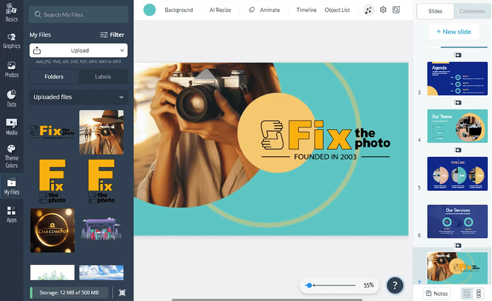 visme customization options