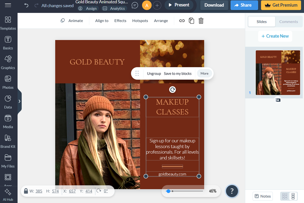 visme instagram banner maker