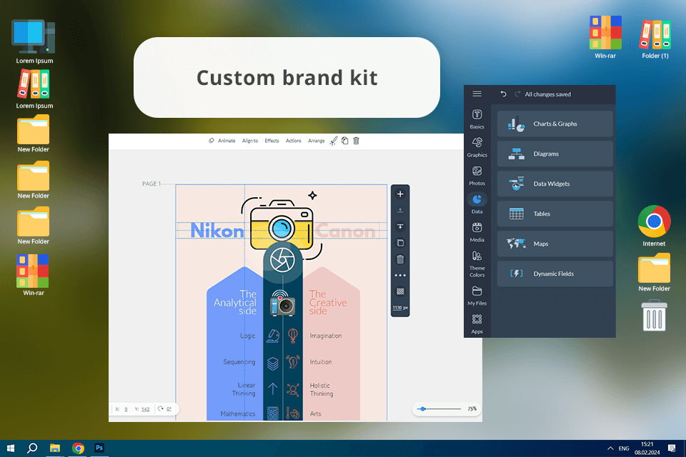 visme piktochart alternative