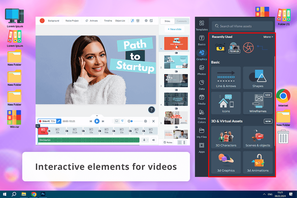visme renderforest alternative