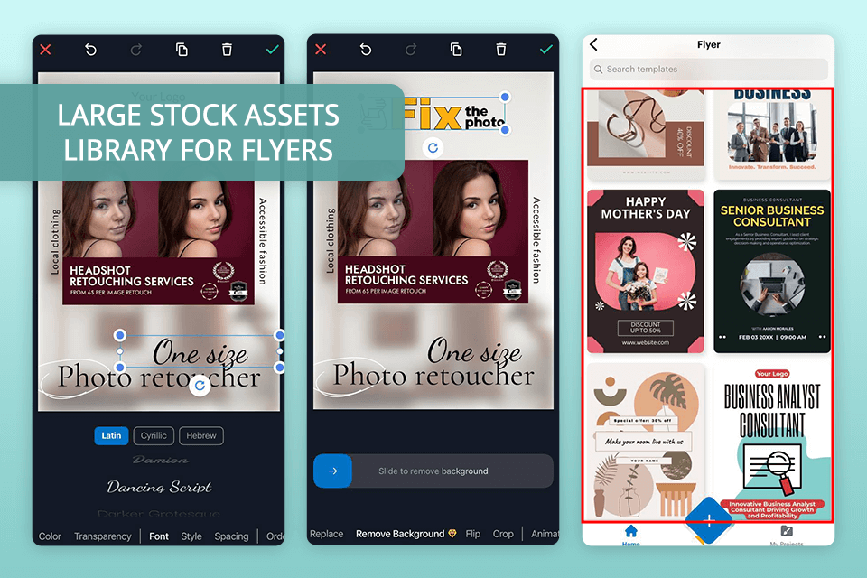vistacreate app to make flyers free