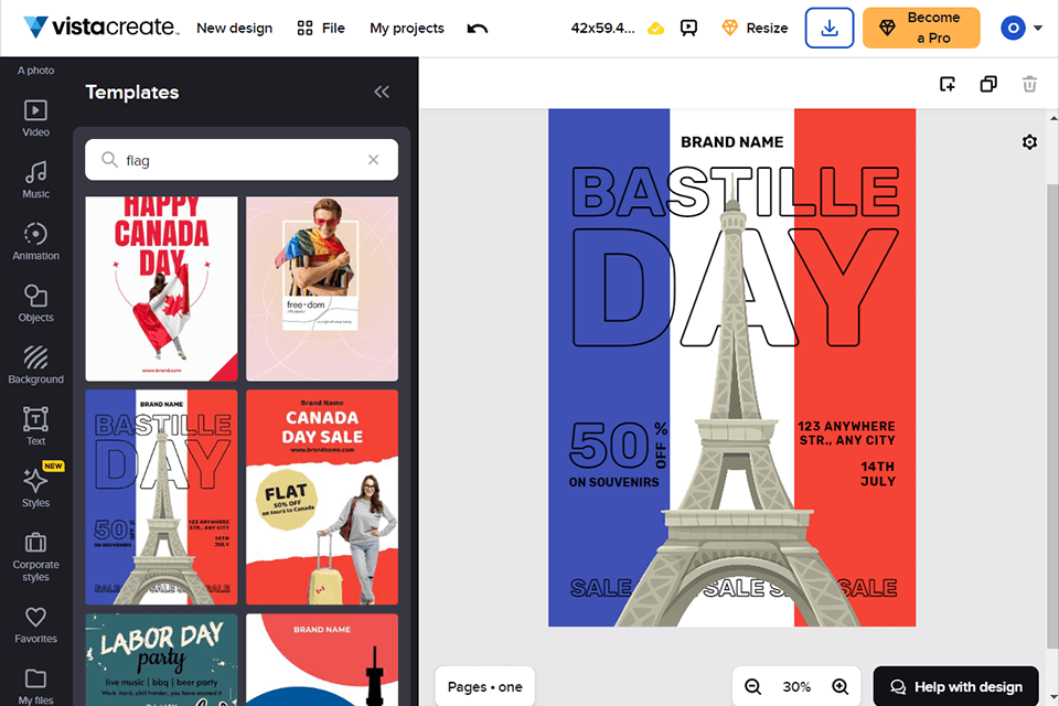 vistacreate design huddle alternative interface