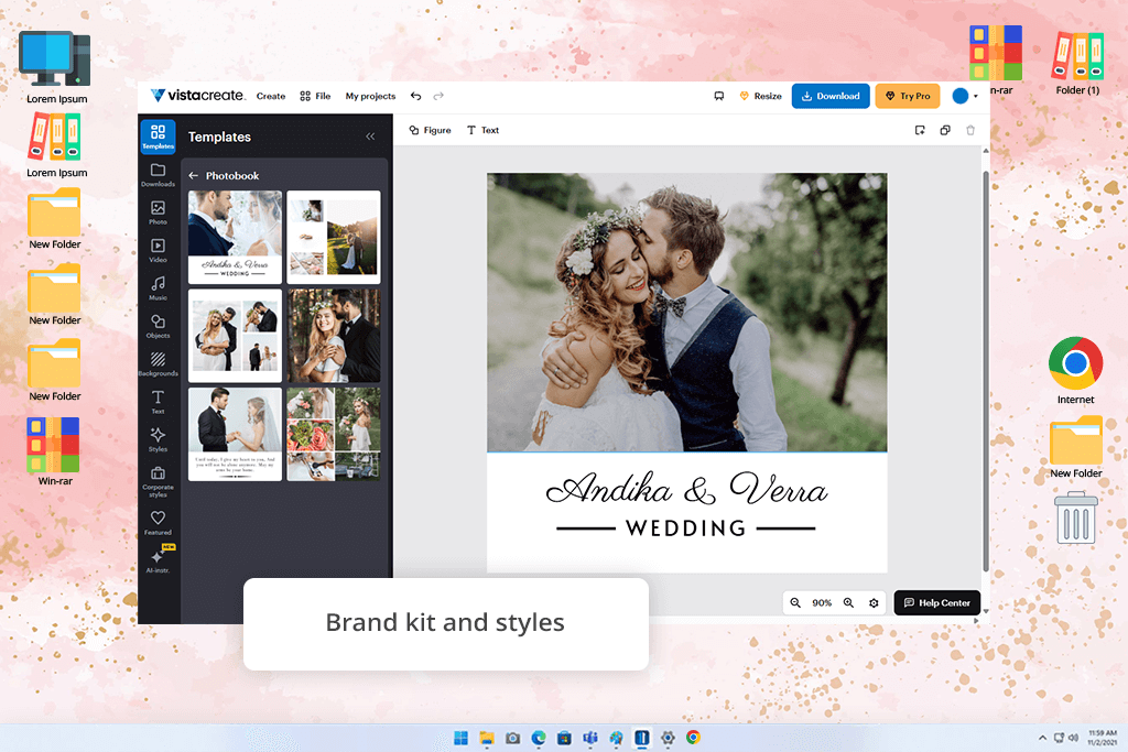 vistacreate software interface