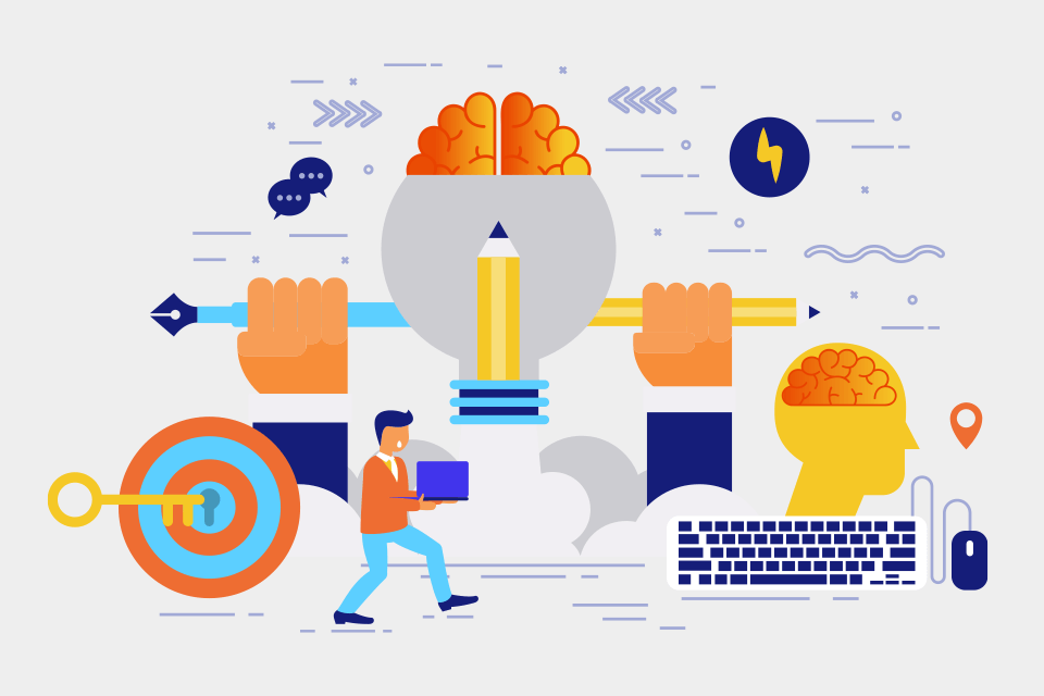 visual content marketing brainstorming