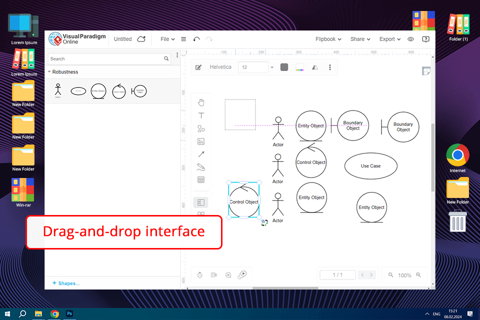 visualparadigm free genogram maker interface