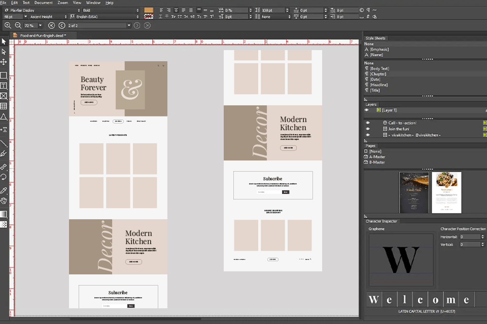 vivadesigner indesign alternative interface