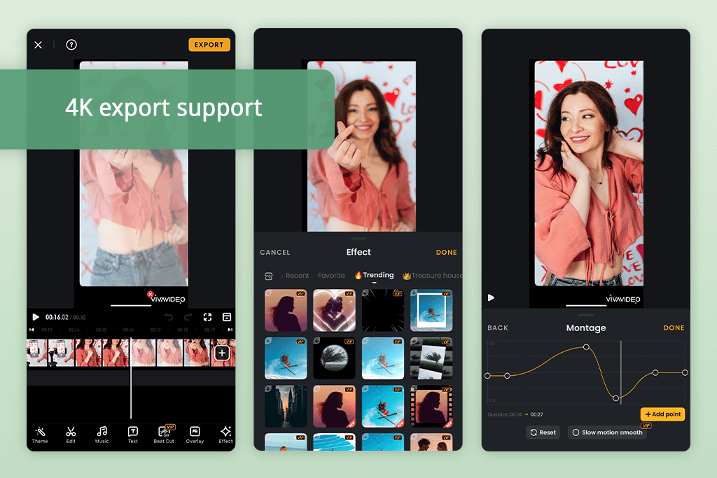 vivavideo app interface