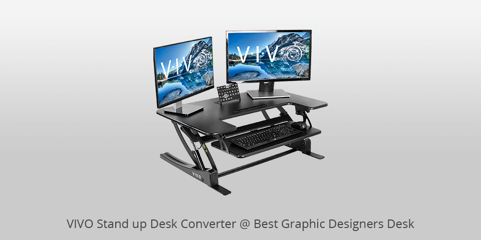 vivo stand up graphic designers desk