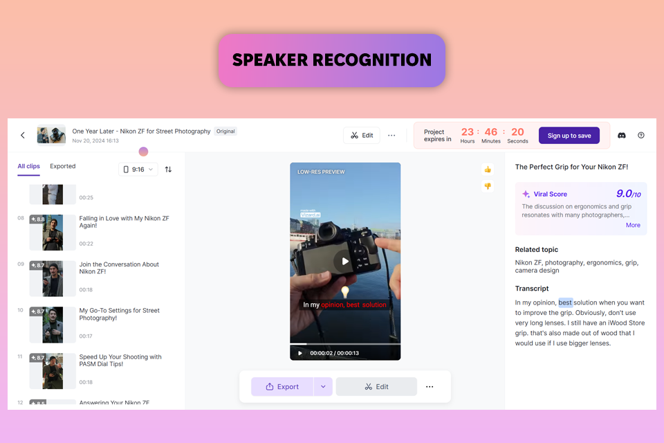 vizard opus clip alternative
