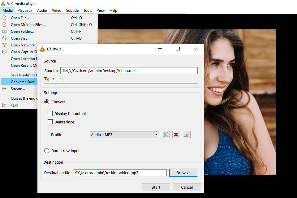 vlc media player fast mp3 converter interface