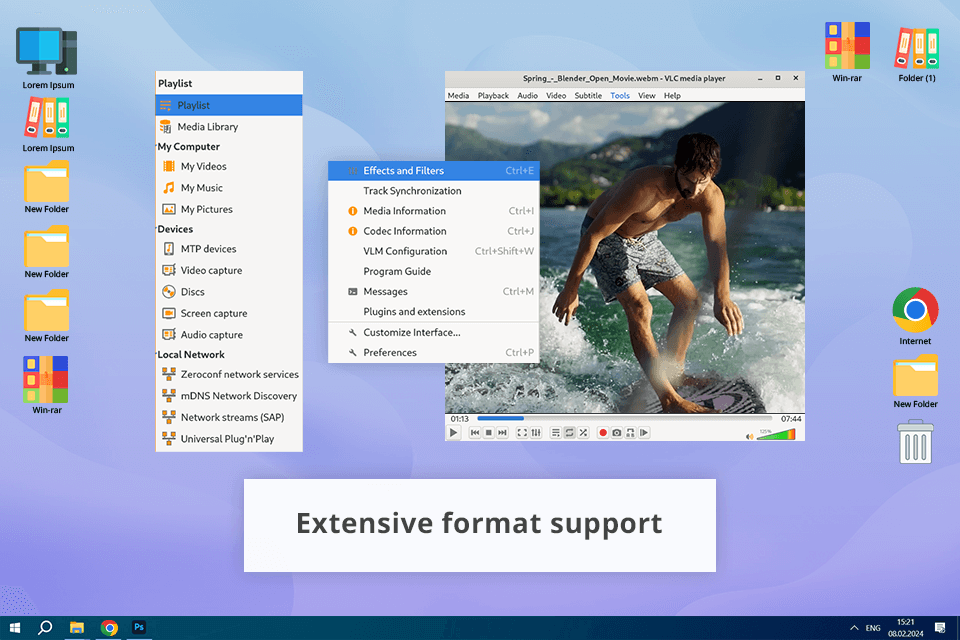 vlc slow motion video player