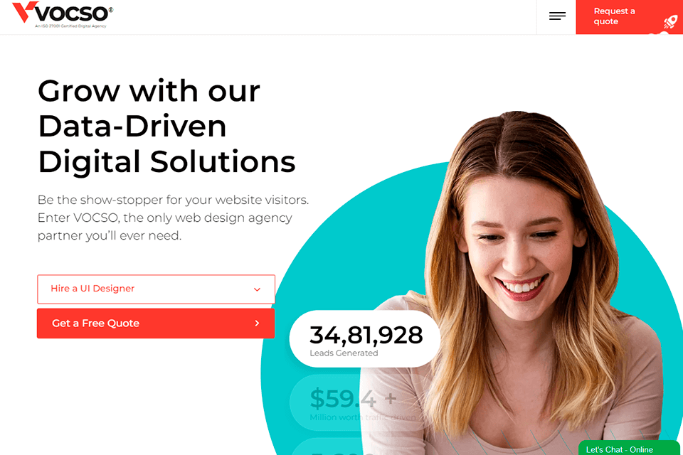 vocso review interface