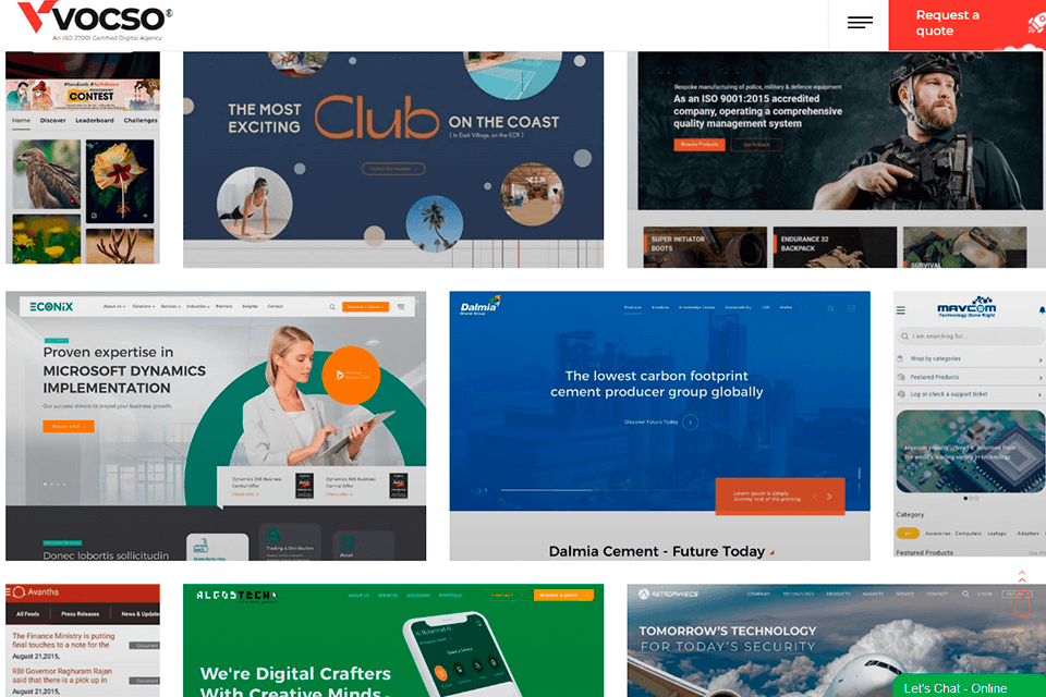 vocso review site development