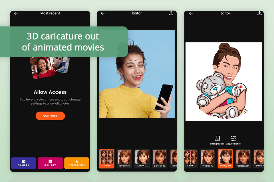 voila ai turn a picture into a caricature app