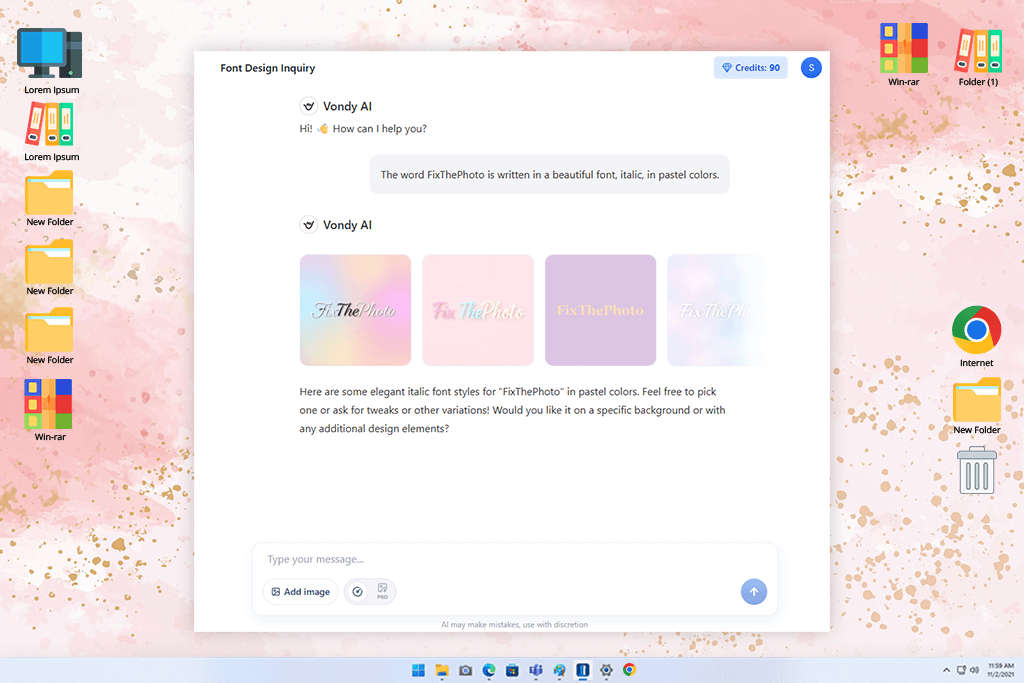 vondy ai font generator