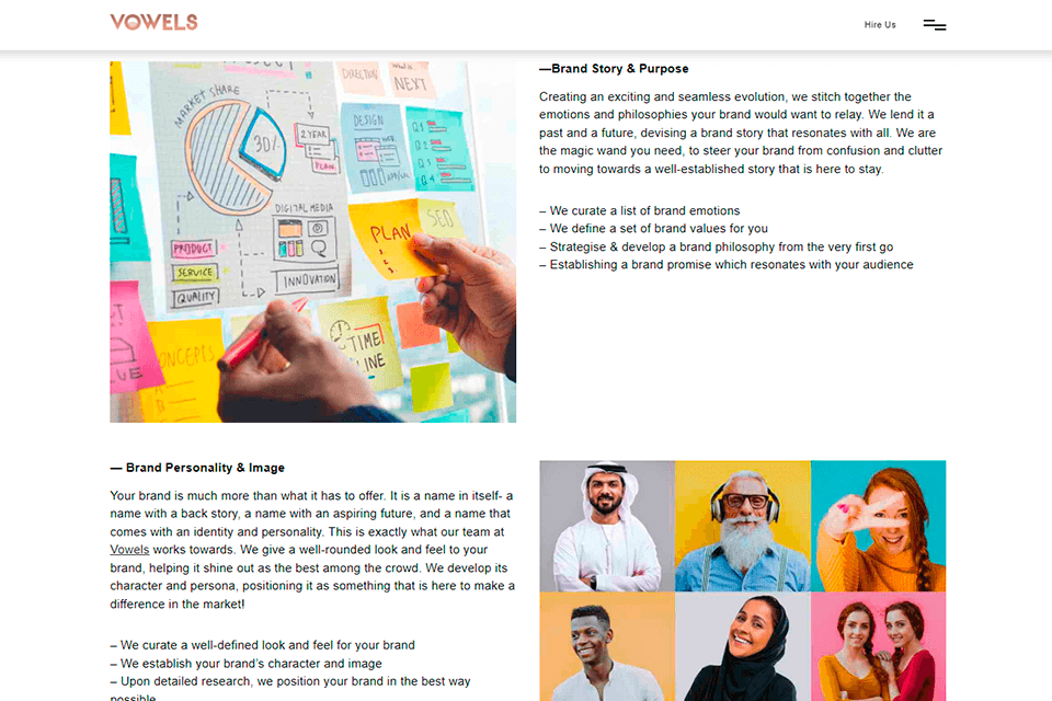 vowels agency personality brand