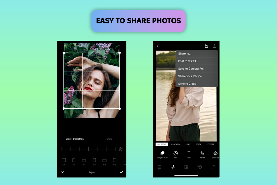 vsco instasize alternative interface