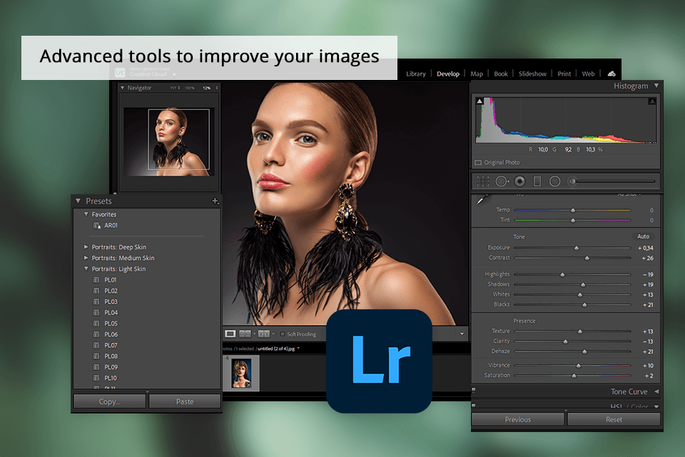 lightroom interface