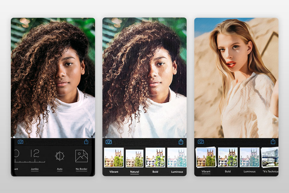 waterlogue turn picture into painting app interface