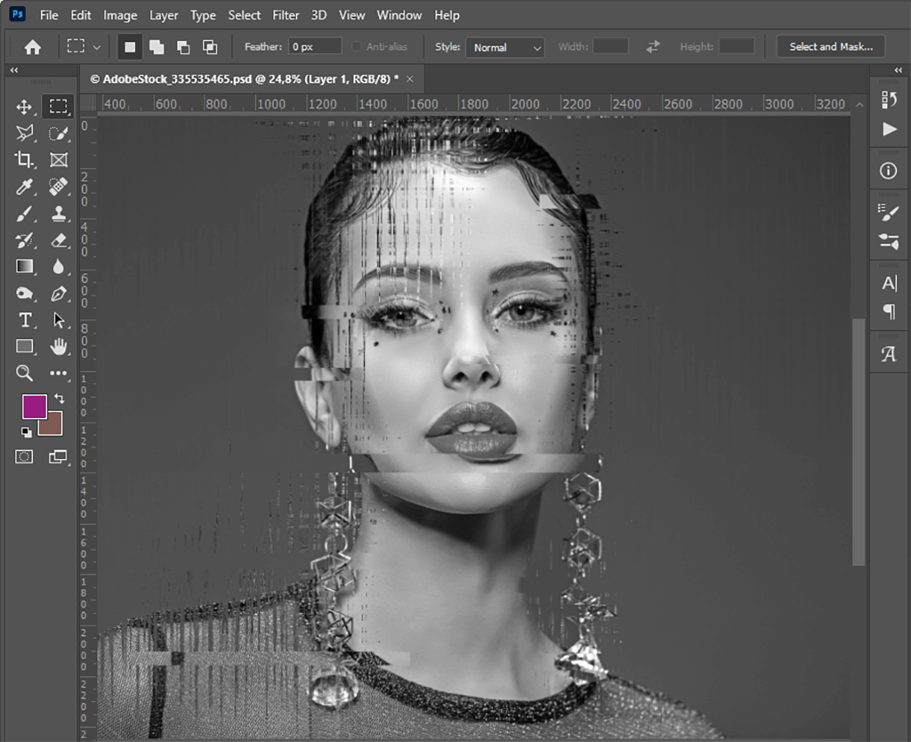 How To Create Glitch Effect in Photoshop