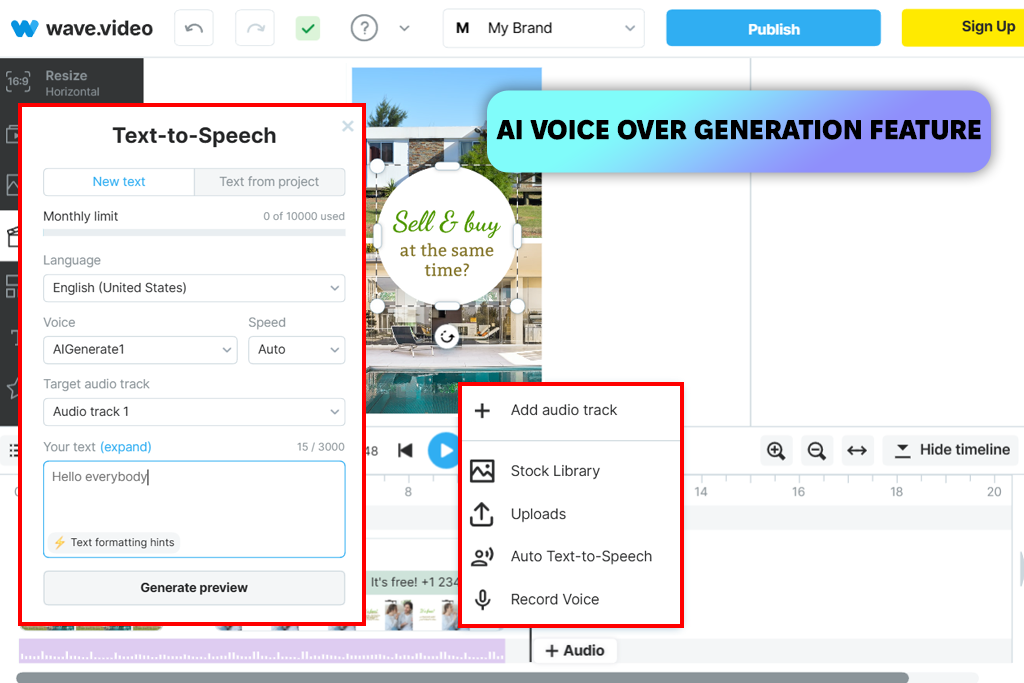 wave video ai reel generator
