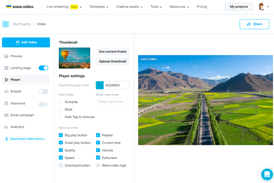 wave video thumbnail maker