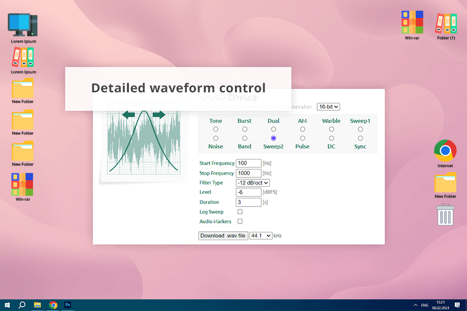 wavtones online tone generator