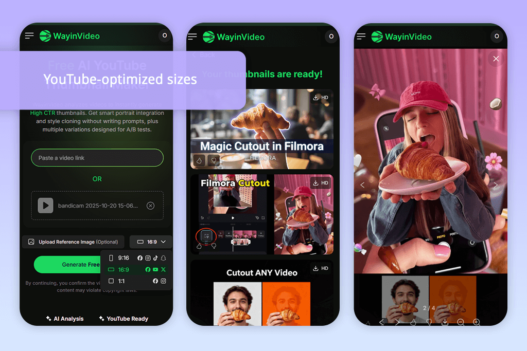 wayin ai free thumbnail maker