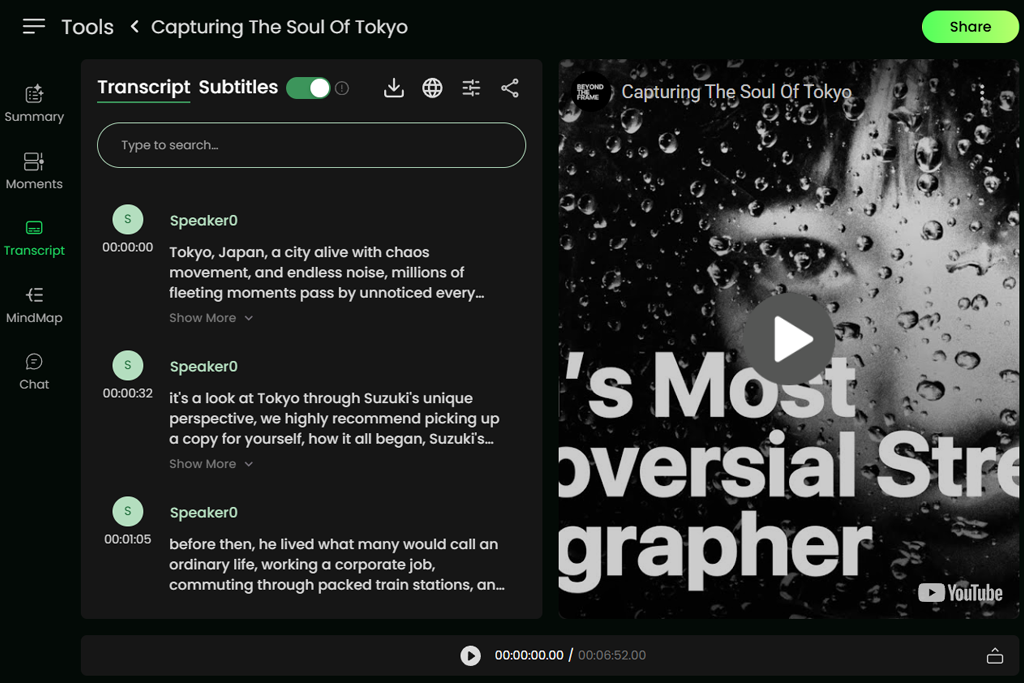 wayinvideo video to text converter