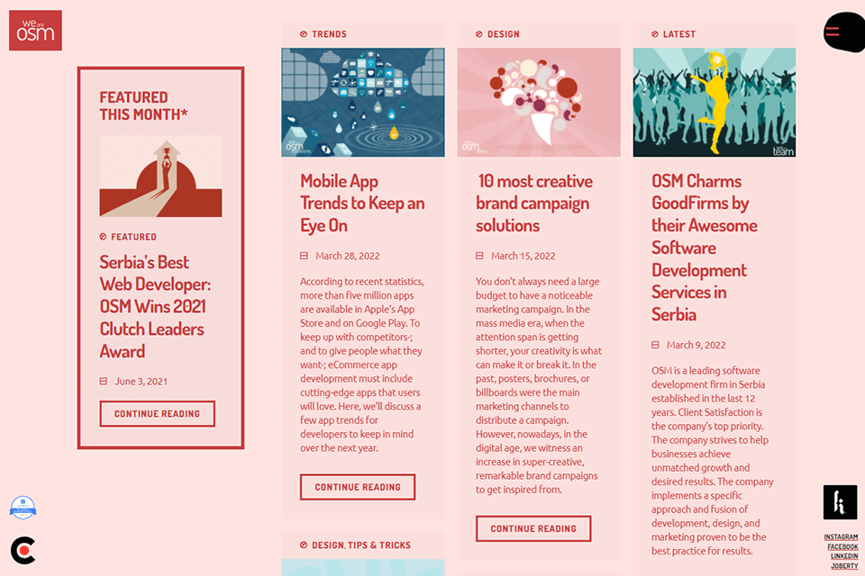 we are osm company blog