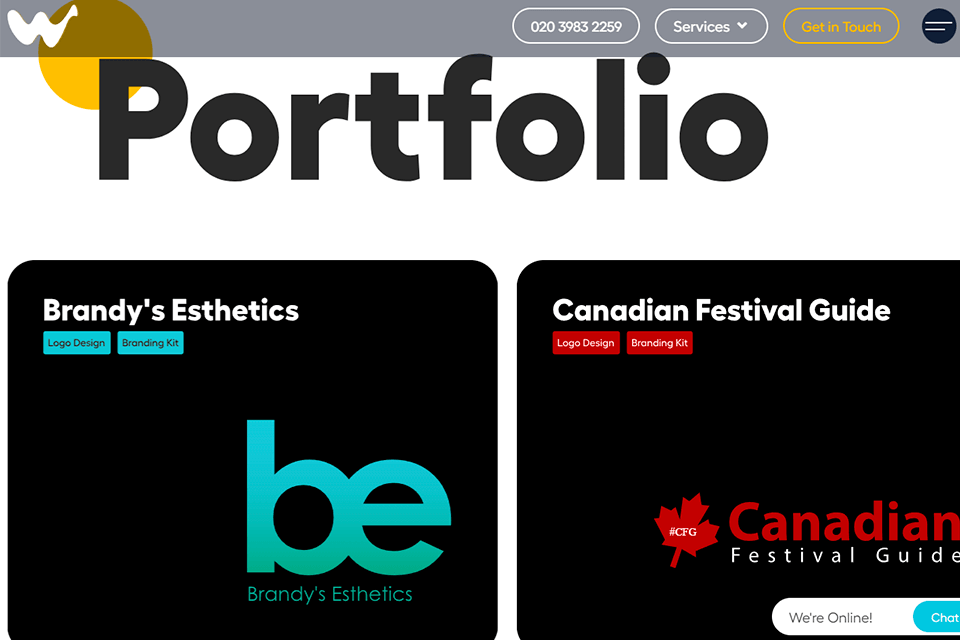 web buds branding agency interface