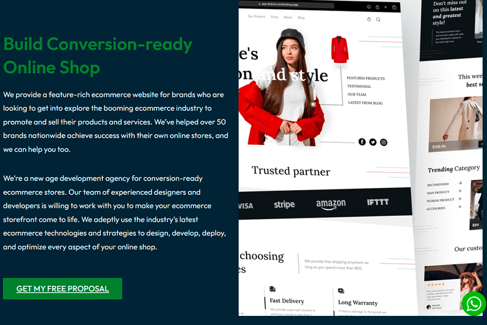 web design nigeria ecommerce development company interface