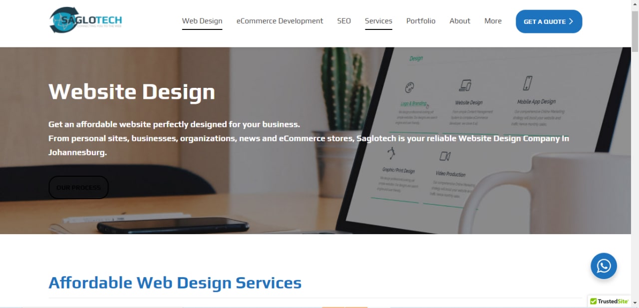 saglotech web design